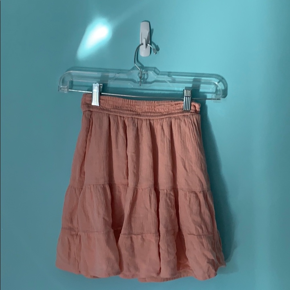 Hollister high rise pink layer skirt